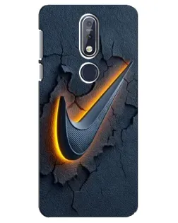 Чехол для Nokia 7.1 (2018) с картинкой «Объемный логотип Найк» Чехол для Nokia 7.1 (2018) с картинкой «Объемный логотип Найк»