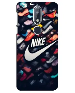 Чехол для Nokia 7.1 (2018) с картинкой «Коллекция кроссовок Nike» Чехол для Nokia 7.1 (2018) с картинкой «Коллекция кроссовок Nike»