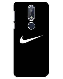 Чехол для Nokia 7.1 (2018) с картинкой «Минималистический Найк» Чехол для Nokia 7.1 (2018) с картинкой «Минималистический Найк»