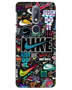 Чехол для Nokia 7.1 (2018) с картинкой «Яркий коллаж Nike» Чехол для Nokia 7.1 (2018) с картинкой «Яркий коллаж Nike»