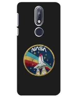 Чехол для Nokia 7.1 (2018) с картинкой «NASA — эмблема миссии» Чехол для Nokia 7.1 (2018) с картинкой «NASA — эмблема миссии»