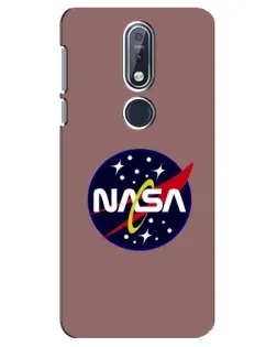Чехол для Nokia 7.1 (2018) с картинкой «NASA — ретро космос» Чехол для Nokia 7.1 (2018) с картинкой «NASA — ретро космос»
