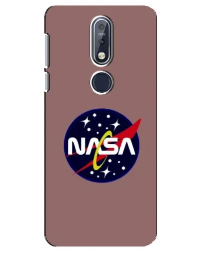 Чехол для Nokia 7.1 (2018) с картинкой «NASA — ретро космос»