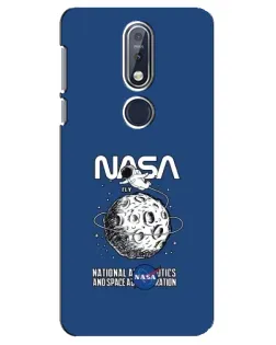 Чехол для Nokia 7.1 (2018) с картинкой «NASA — лунная миссия» Чехол для Nokia 7.1 (2018) с картинкой «NASA — лунная миссия»