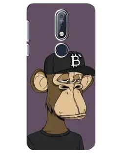 Чохол для Nokia 7.1 (2018) з картинкою «Bored Ape в кепці» Чохол для Nokia 7.1 (2018) з картинкою «Bored Ape в кепці»