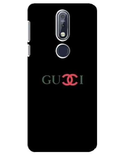 Чехол для Nokia 7.1 (2018) с картинкой «Gucci — красный градиент»