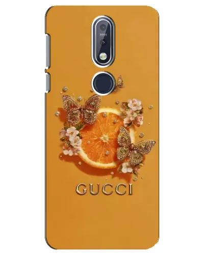 Чохол для Nokia 7.1 (2018) з картинкою «Gucci — золоті метелики» Чохол для Nokia 7.1 (2018) з картинкою «Gucci — золоті метелики»