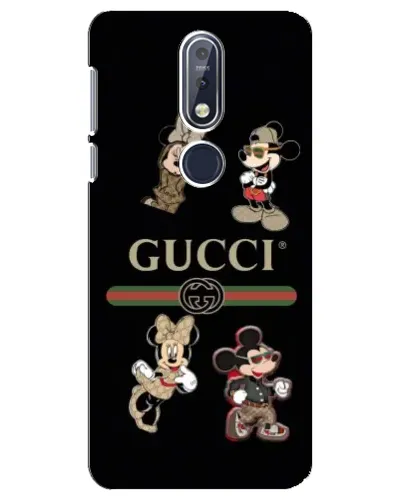Чехол для Nokia 7.1 (2018) с картинкой «Gucci — герои Disney и монограмма» Чехол для Nokia 7.1 (2018) с картинкой «Gucci — герои Disney и монограмма»