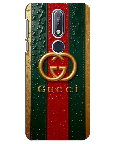 Чохол для Nokia 7.1 (2018) з картинкою «Gucci — фірмова смуга та золото» Чохол для Nokia 7.1 (2018) з картинкою «Gucci — фірмова смуга та золото»