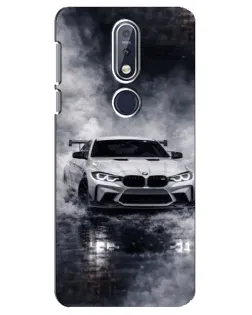 Чехол для Nokia 7.1 (2018) с картинкой «BMW сквозь туман»