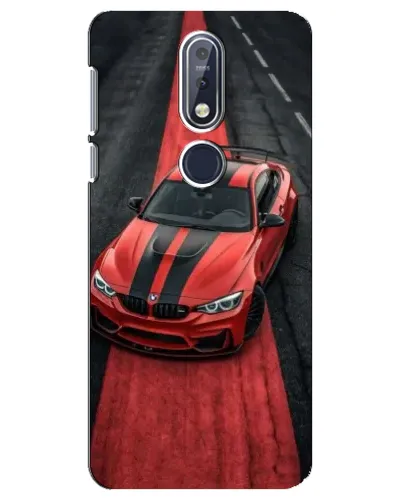 Чехол для Nokia 7.1 (2018) с картинкой «BMW на красной дорожке»