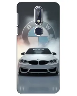 Чохол для Nokia 7.1 (2018) з картинкою «BMW в білому диму»