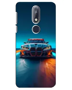 Чохол для Nokia 7.1 (2018) з картинкою «BMW — вогні неону»