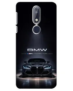 Чохол для Nokia 7.1 (2018) з картинкою «BMW крізь нічне місто»