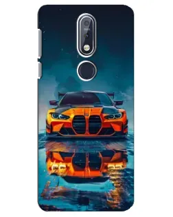 Чохол для Nokia 7.1 (2018) з картинкою «BMW — золота емблема»