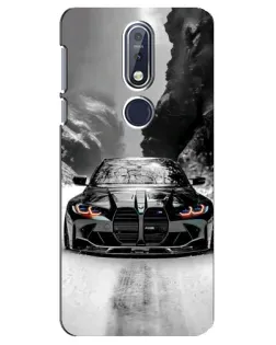 Чохол для Nokia 7.1 (2018) з картинкою «BMW — акварельний дрифт»