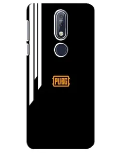 Чехол для Nokia 7.1 (2018) с картинкой «PUBG — вертикальные линии»
