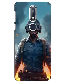 Чехол для Nokia 7.1 (2018) с картинкой «PUBG — реалистичный герой»
