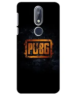 Чехол для Nokia 7.1 (2018) с картинкой «PUBG — золотой логотип»