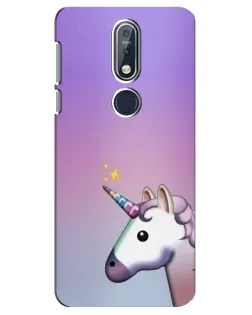 Чехол для Nokia 7.1 (2018) с картинкой «Единорог градиент» Чехол для Nokia 7.1 (2018) с картинкой «Единорог градиент»