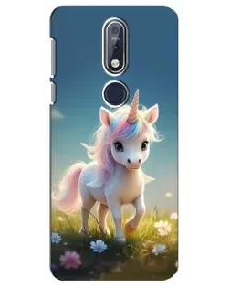 Чехол для Nokia 7.1 (2018) с картинкой «Единорог на поляне» Чехол для Nokia 7.1 (2018) с картинкой «Единорог на поляне»