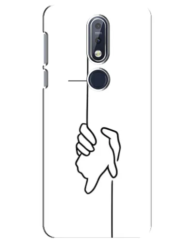 Чехол для Nokia 7.1 (2018) с картинкой «Рука держит»