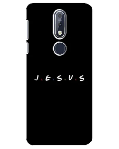 Чехол для Nokia 7.1 (2018) с картинкой «Точки веры J.E.S.U.S.»