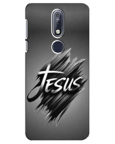Чехол для Nokia 7.1 (2018) с картинкой «Надпись Jesus Graffiti»