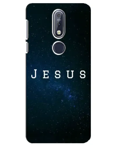 Чехол для Nokia 7.1 (2018) с картинкой «Звездное небо Jesus»