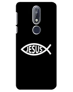 Чехол для Nokia 7.1 (2018) с картинкой «Классический Jesus»