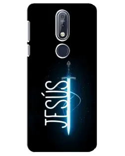 Чехол для Nokia 7.1 (2018) с картинкой «Меч Духа Jesus»