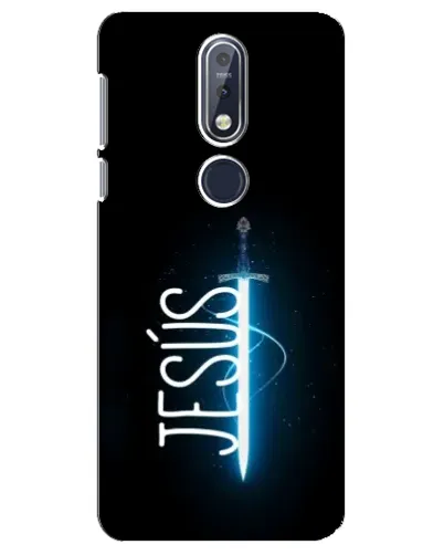 Чехол для Nokia 7.1 (2018) с картинкой «Меч Духа Jesus»