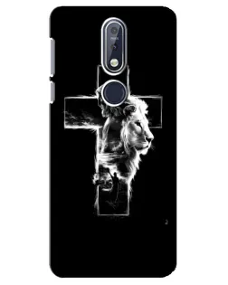 Чехол для Nokia 7.1 (2018) с картинкой «Сияющий крест Jesus»