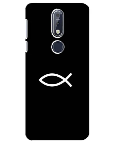 Чехол для Nokia 7.1 (2018) с картинкой «Символ рыбы Jesus» Чехол для Nokia 7.1 (2018) с картинкой «Символ рыбы Jesus»