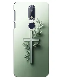 Чехол для Nokia 7.1 (2018) с картинкой «Оливковая ветвь»