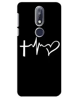 Чехол для Nokia 7.1 (2018) с картинкой «Пульс веры»