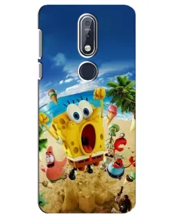 Чехол для Nokia 7.1 (2018) с картинкой «Развлечения на пляже»