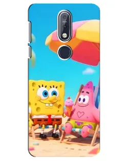 Чехол для Nokia 7.1 (2018) с картинкой «Отдых на пляже» Чехол для Nokia 7.1 (2018) с картинкой «Отдых на пляже»