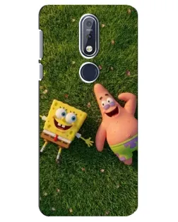 Чехол для Nokia 7.1 (2018) с картинкой «Друзья на лужайке» Чехол для Nokia 7.1 (2018) с картинкой «Друзья на лужайке»