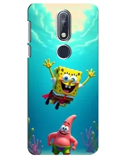 Чехол для Nokia 7.1 (2018) с картинкой «Спанч Боб под водой» Чехол для Nokia 7.1 (2018) с картинкой «Спанч Боб под водой»