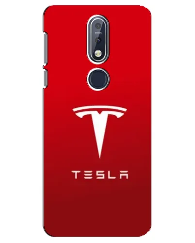 Чехол для Nokia 7.1 (2018) с картинкой «Tesla Red Classic»