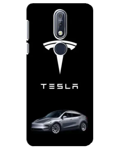 Чехол для Nokia 7.1 (2018) с картинкой «Tesla Model Y»
