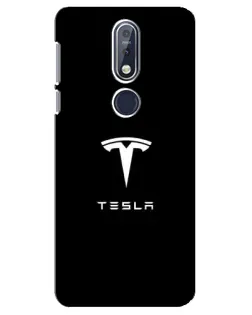 Чехол для Nokia 7.1 (2018) с картинкой «Tesla White Logo» Чехол для Nokia 7.1 (2018) с картинкой «Tesla White Logo»