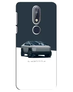 Чехол для Nokia 7.1 (2018) с картинкой «Серебристый Cybertruck Tesla» Чехол для Nokia 7.1 (2018) с картинкой «Серебристый Cybertruck Tesla»