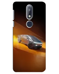 Чехол для Nokia 7.1 (2018) с картинкой «Cybertruck в пустыне» Чехол для Nokia 7.1 (2018) с картинкой «Cybertruck в пустыне»