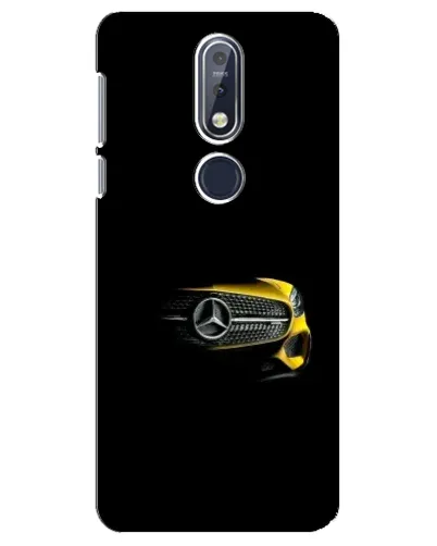 Чехол для Nokia 7.1 (2018) с картинкой «Mercedes — ретро стиль»