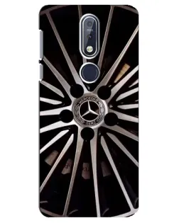 Чехол для Nokia 7.1 (2018) с картинкой «Диск Mercedes»