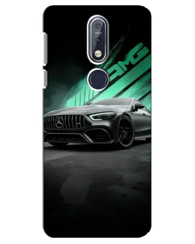 Чехол для Nokia 7.1 (2018) с картинкой «Темный Mercedes AMG»