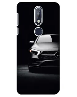 Чехол для Nokia 7.1 (2018) с картинкой «Свет фар Mercedes»