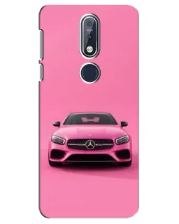 Чехол для Nokia 7.1 (2018) с картинкой «Розовый Mercedes AMG»